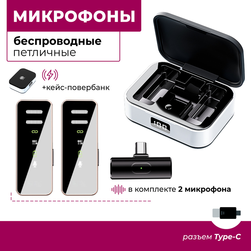 NOIR-audio Микрофон для мобильного устройства SMART 2M Type-C DUOS, черный