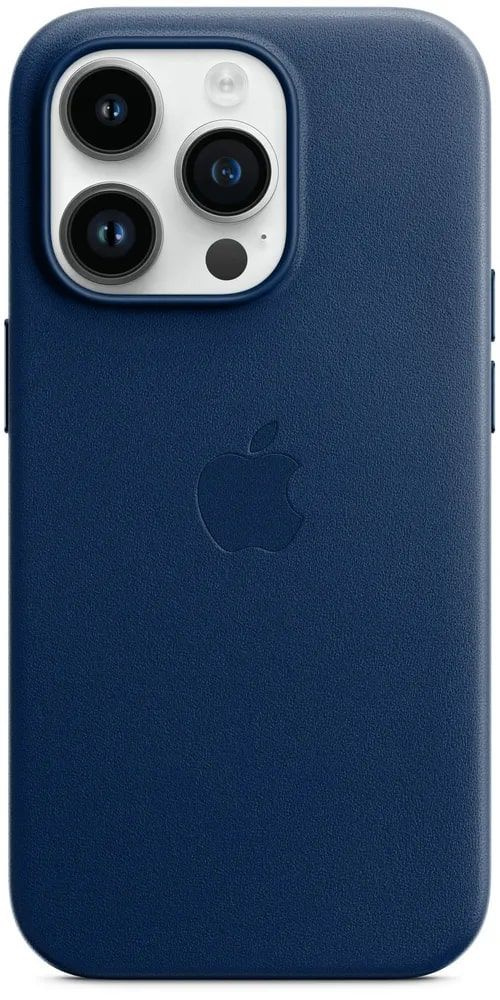 Кожаный чехол MagSafe для iPhone 16 Pro Max / Leather Case with MagSafe для Айфон 16 Про Макс , Indigo #1