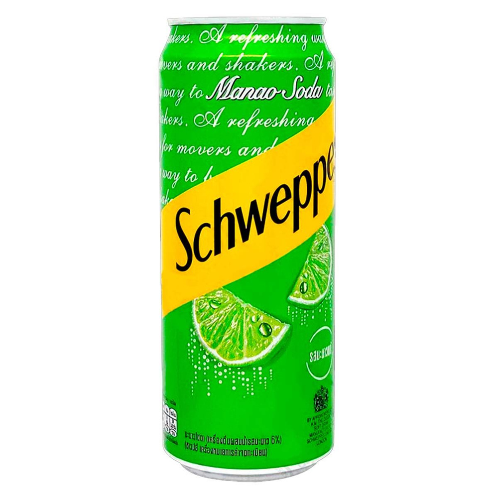 Газированный напиток Schweppes Soda-Lime / Швепс Сода-Лайм 330 мл, Тайланд