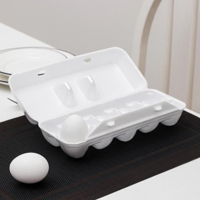 10 шт Контейнер для яиц одноразовый, 10 мест, для транспортировки 100 ...