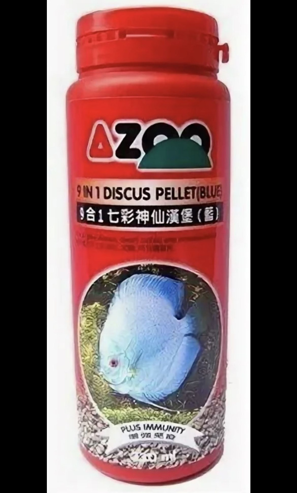 AZOO 9 in 1 Discus Pellet (Blue) (Гранулы для дискусов, синие) 330мл #1