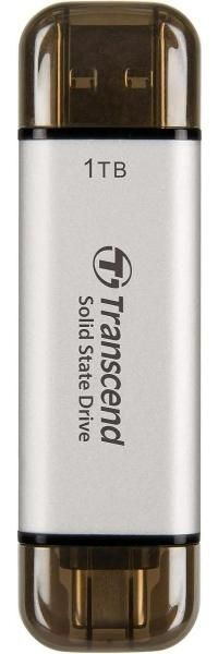 Transcend 1 ТБ Внешний жесткий диск ESD310C (TS1TESD310S), серебристый ...