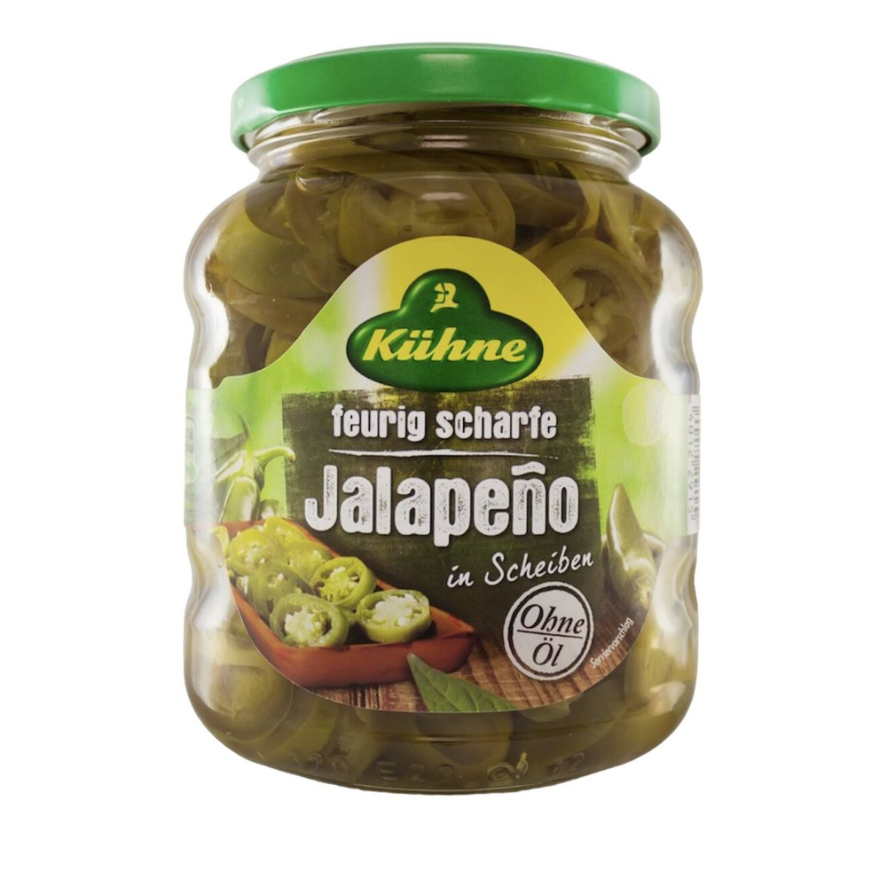 Перец Халапеньо резаный без содержания масла KUHNE Jalapeno Slicest ...