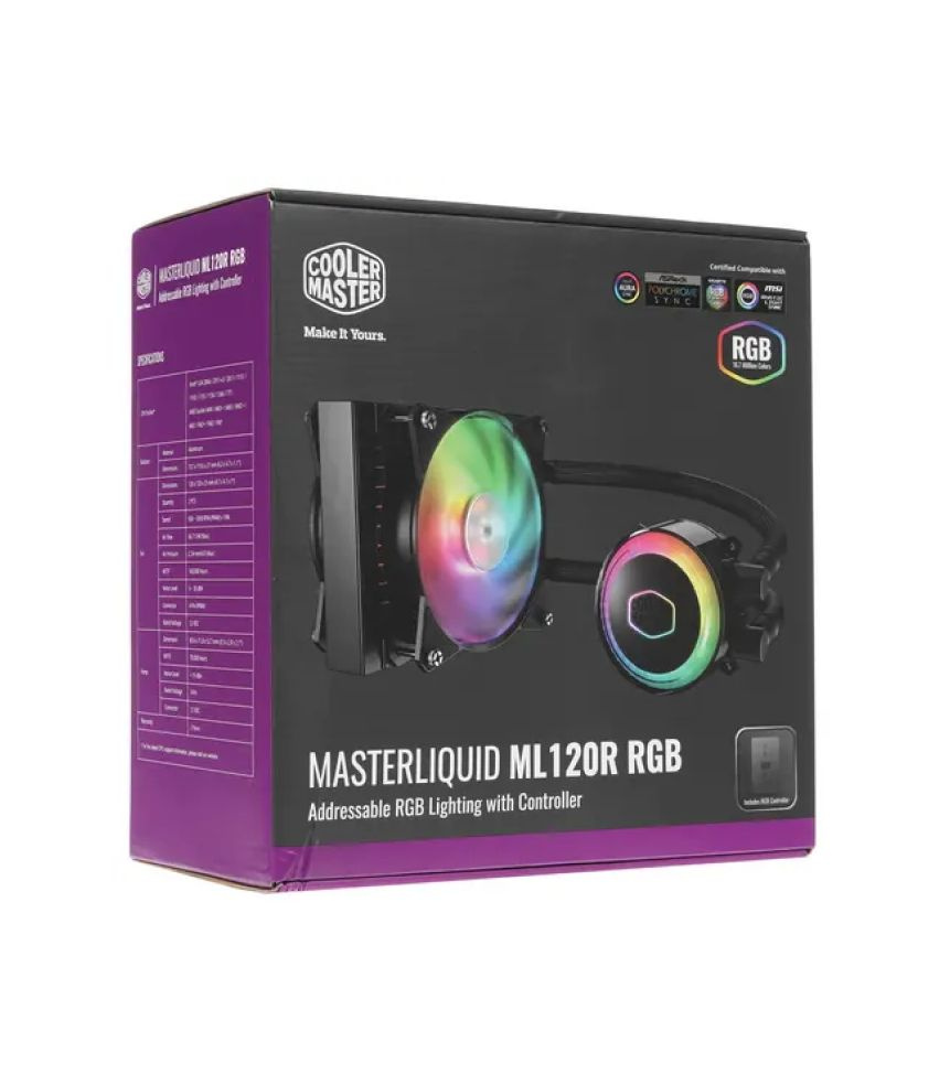Система водяного охлаждения Cooler Master MasterLiquid ML120R RGB ...