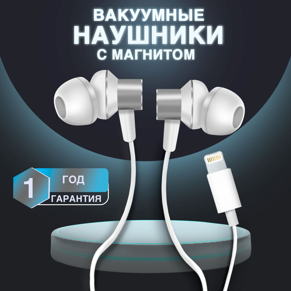 Наушники Вкладыши Зарядка Metal EarPads Lightning - купить по доступным  ценам в интернет-магазине OZON (855869383)