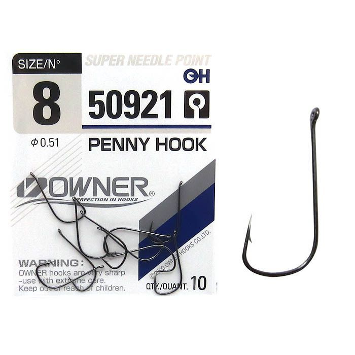 Крючки рыболовные для рыбалки OWNER 50921 PENNY HOOK #1