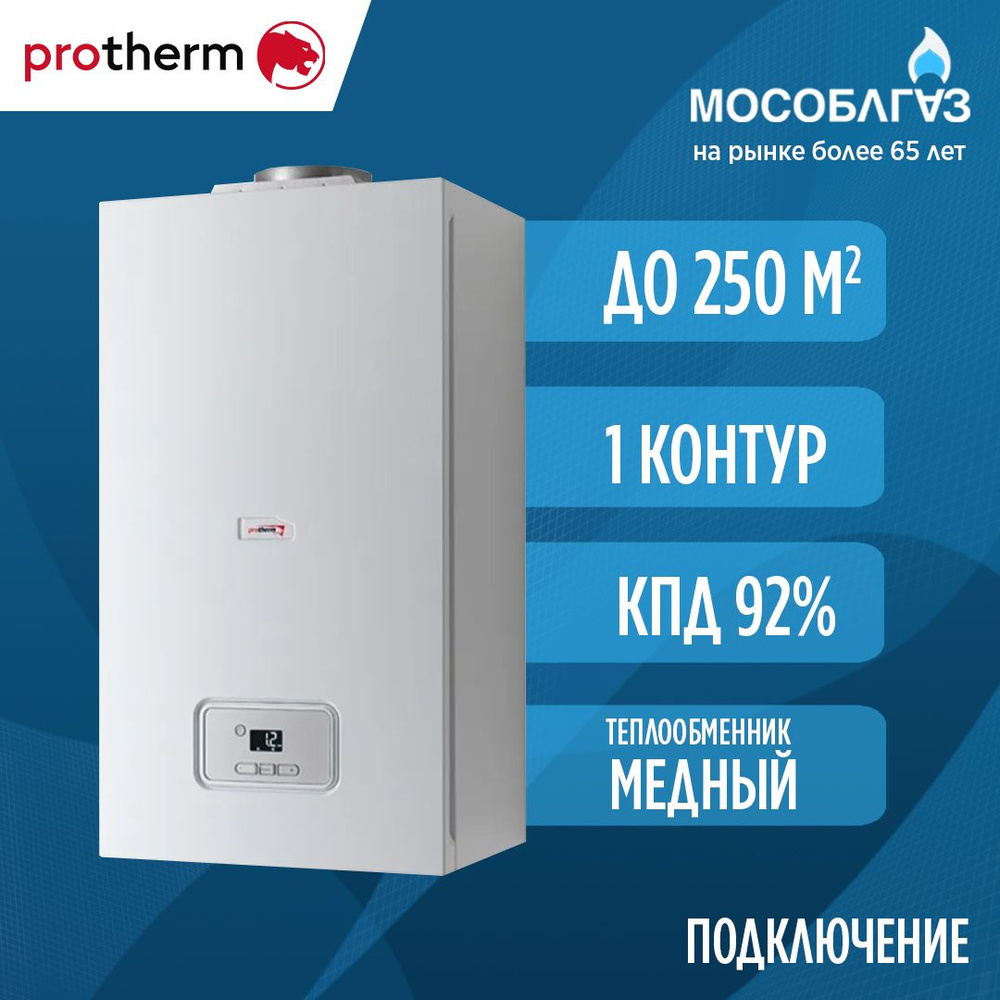 Газовый котел Protherm 25 кВт Protherm_ Пантера_KTO - купить по выгодной  цене в интернет-магазине OZON (1473479091)