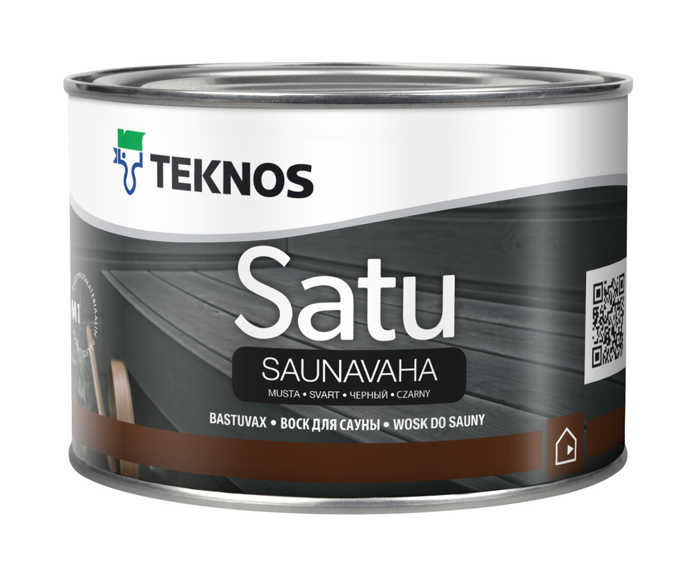 Teknos SATU SAUNAVAHA, цвет черный 0,45 л. #1