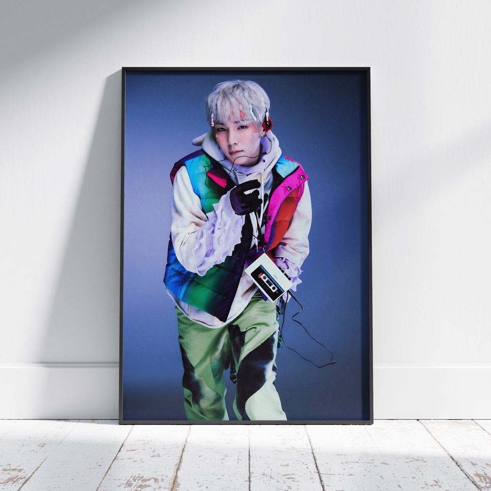 Плакат на стену для интерьера КПОП (SHINee - Ким Кибом - Key 1) - Постер по K-POP музыке формата А4 (21x30 #1