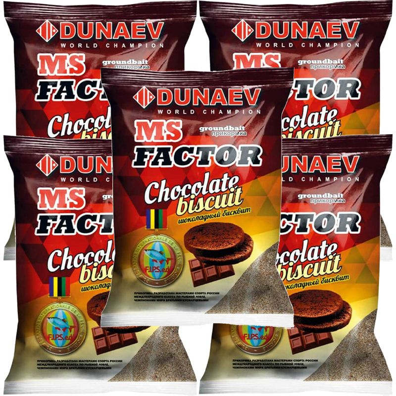 Прикормка натуральная Dunaev MS FACTOR Шоколадный бисквит 5 кг / Прикормка Дунаев / Товары для рыбалки #1