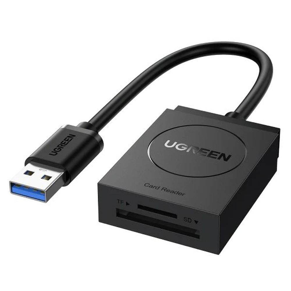 Кардридер UGREEN CR127 (20250) USB 3.0 Card Reader TF+SD чёрный #1