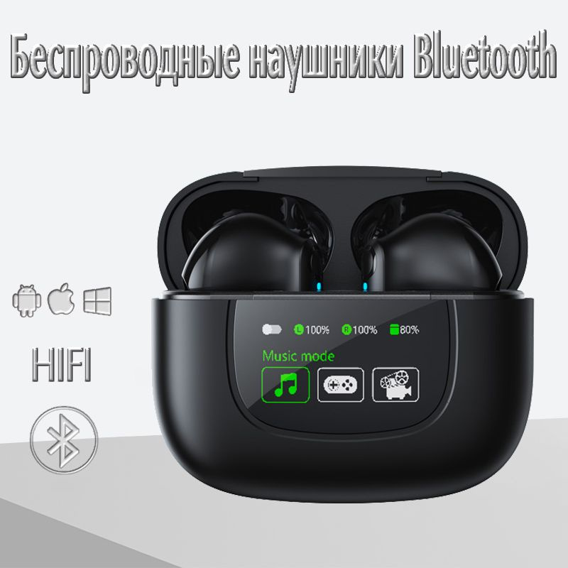 Беспроводные наушники Monster с микрофоном с шумоподавлением и Bluetooth-экраном с активным шумоподавлением #1