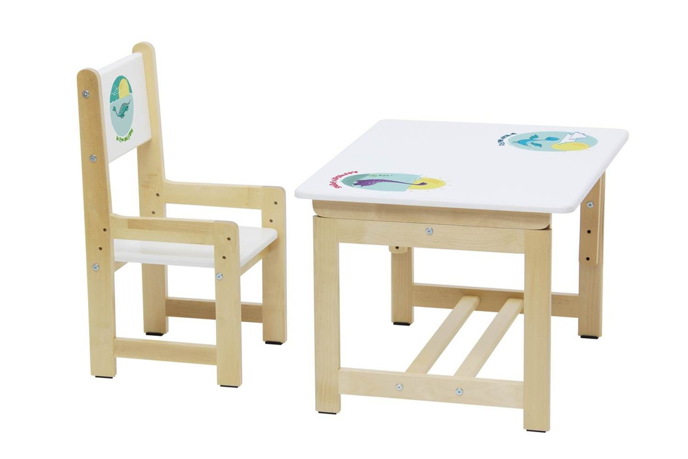 Polini Kids Комплект детский стол + стул,68х55х46см #1