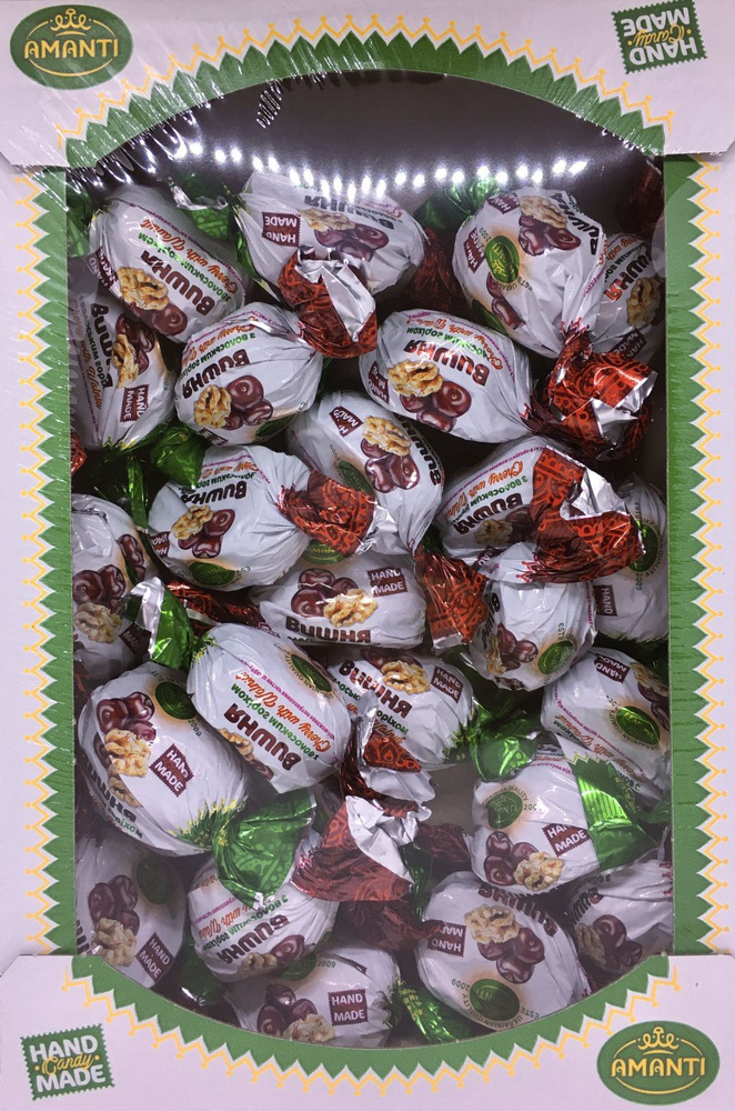 Шоколадные конфеты вишня с грецким орехом 1кг #1