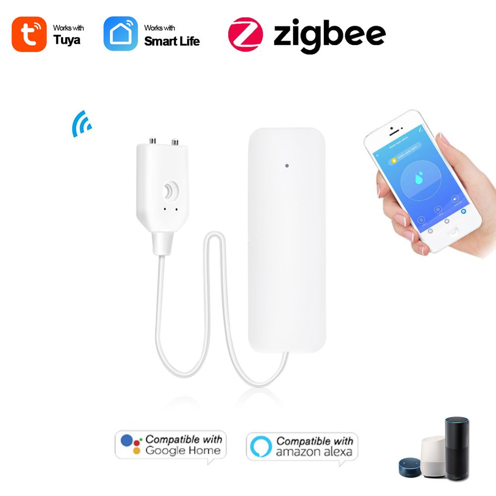 Интеллектуальный датчик утечки воды OneNuo Tuya от ZigBee в сотрудничестве  с ZigBee Hub Tuya