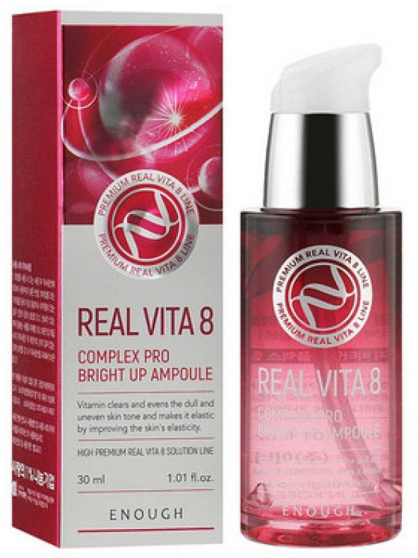 Cыворотка для лица с экстрактом облепихи / ENOUGH Real Vita 8 Complex Pro Bright up Ampoule 30ml для #1