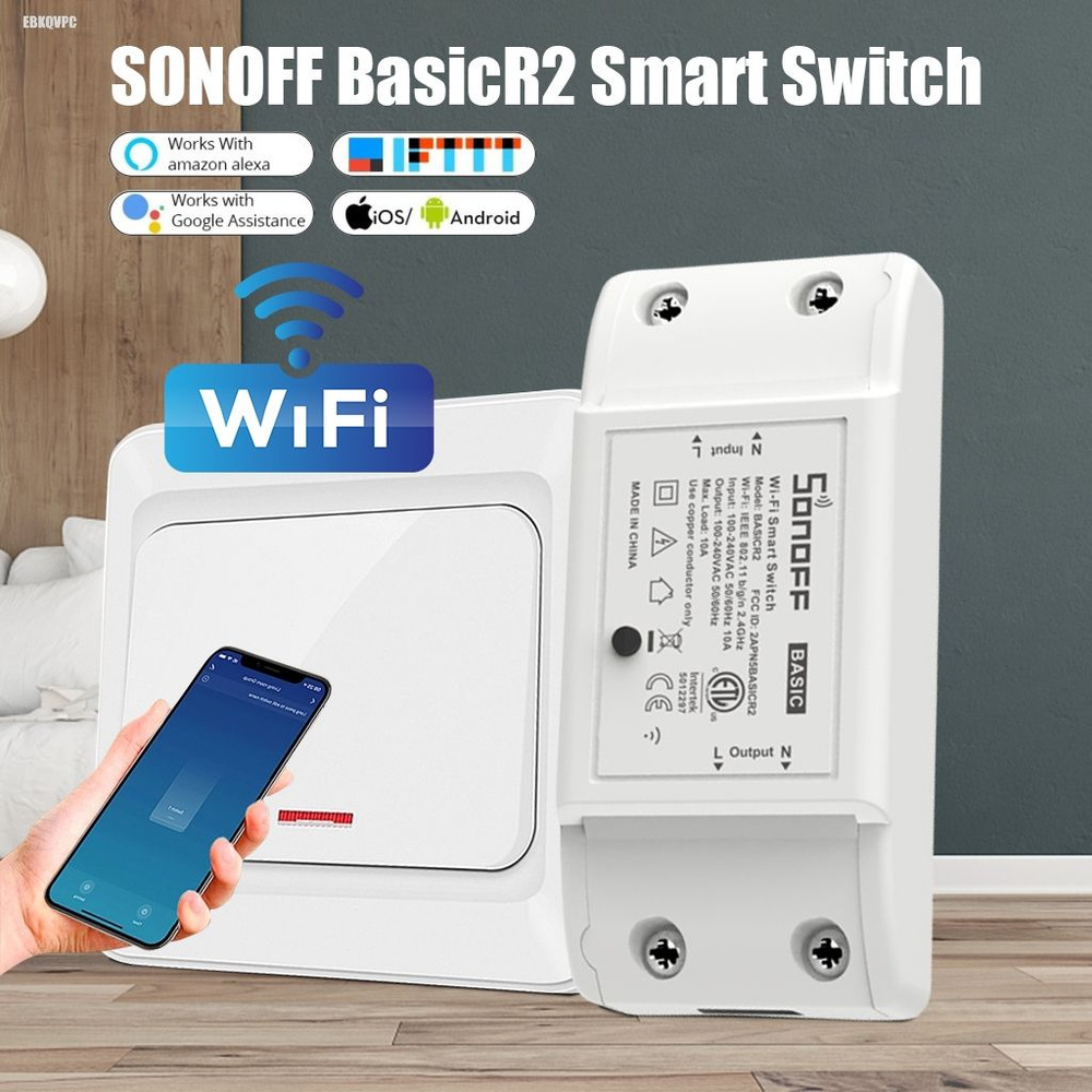 Умный дом WiFi реле SONOFF BASIC R2 (10 ампер, работает с Алисой) - купить  с доставкой по выгодным ценам в интернет-магазине OZON (1501427200)