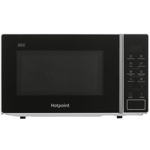 Микроволновая печь Hotpoint MWHA 203 W белый 20 л, 700 Вт, переключатели - сенсор, гриль, дисплей, 45 #1