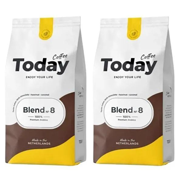 Кофе в зернах TODAY Blend №8 Premium Arabica 100% (Нидерланды) 800 гр. х 2 шт.  #1