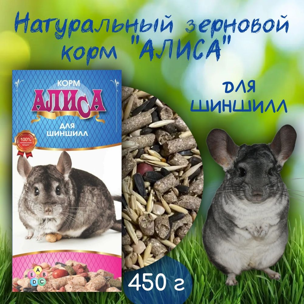 Корм для Шиншилл Алиса 450г #1