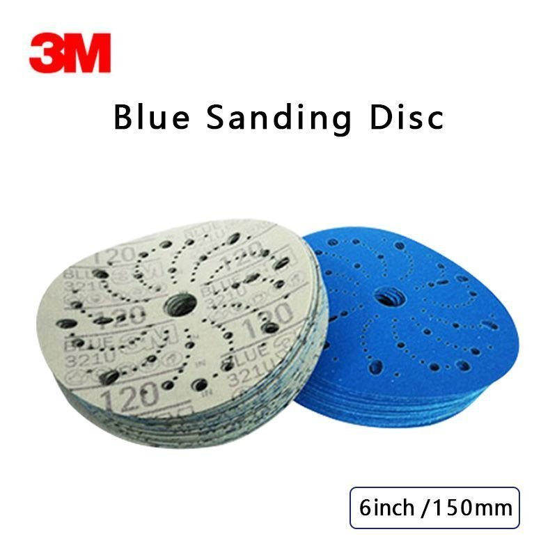 3M blue front river 6 дюймовая округлая пористая шлифовальная бумага 150 мм инкрустированная помповая #1