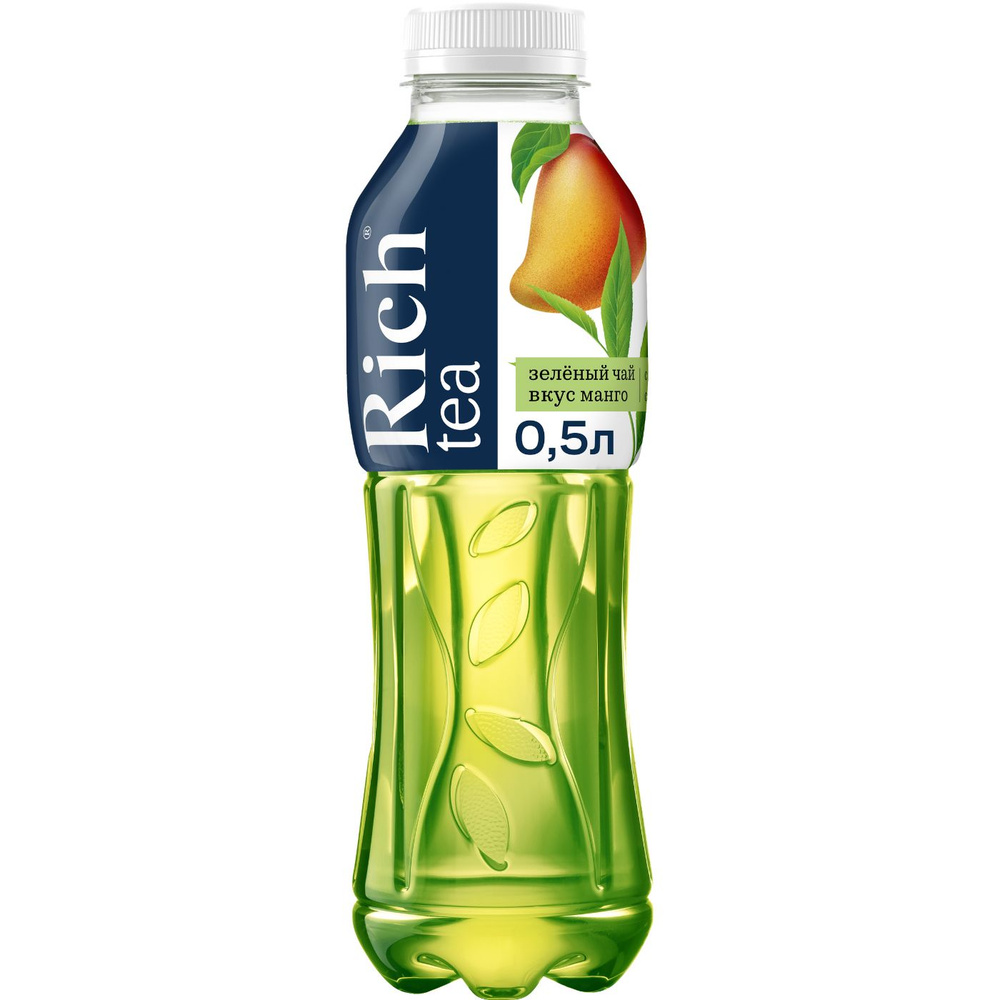 Напиток безалкогольный, RICH Зеленый чай Манго негазированный, 0.5L ...