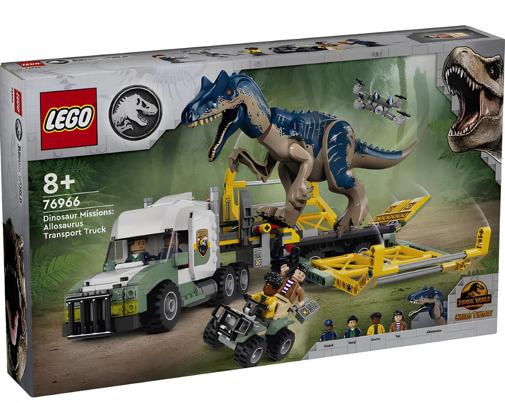 Lego jurassic world t rex transport sale