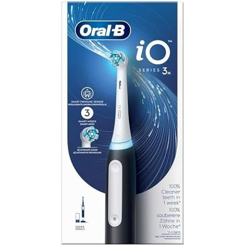 Oral-B Электрическая зубная щетка Braun iO 3N, черная, 1 щетка #1