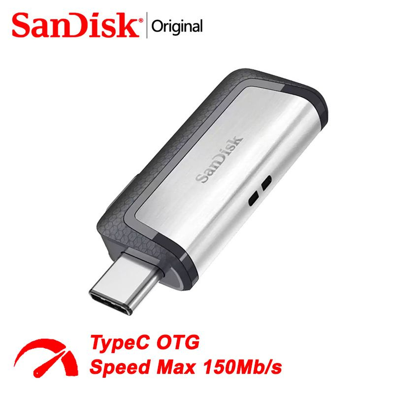 SanDisk USB-флеш-накопитель Ultra Dual Drive USB Type-C 3.1 USB SDDDC2-128G 128 ГБ, светло-серый  #1