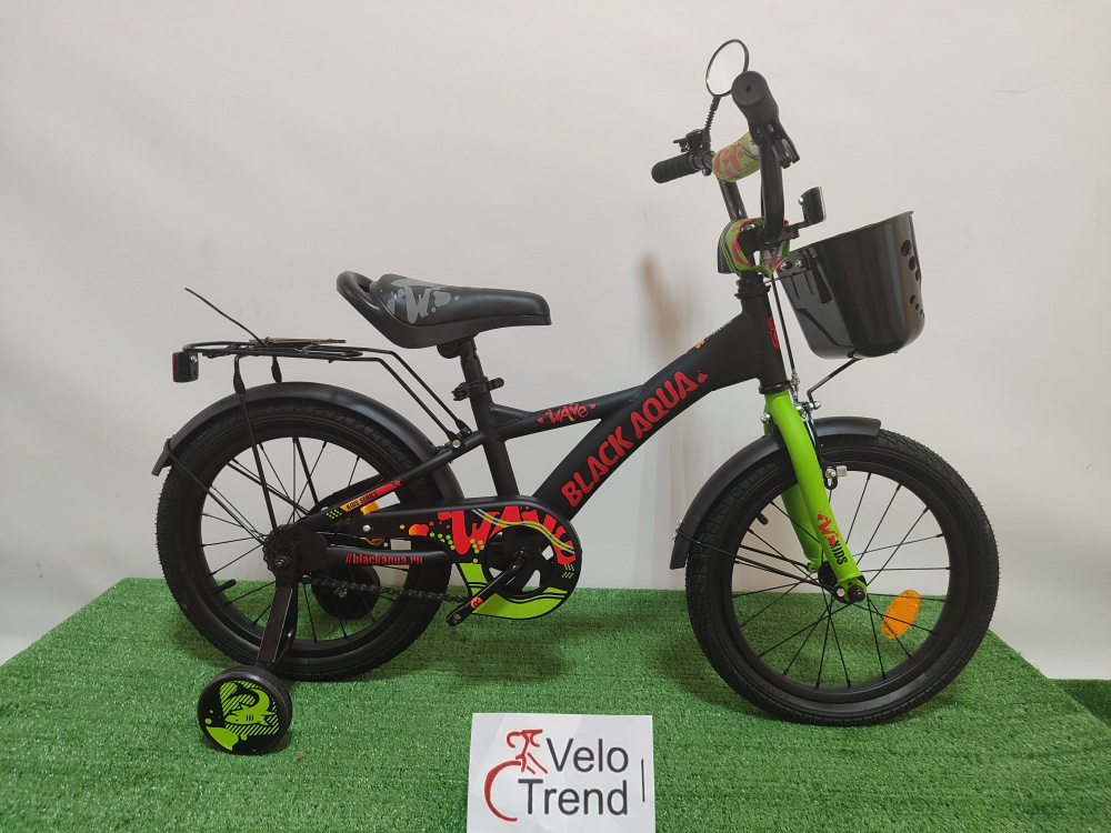Детский двухколесный велосипед Black Aqua Wave 14" для 3-5 лет - купить ...
