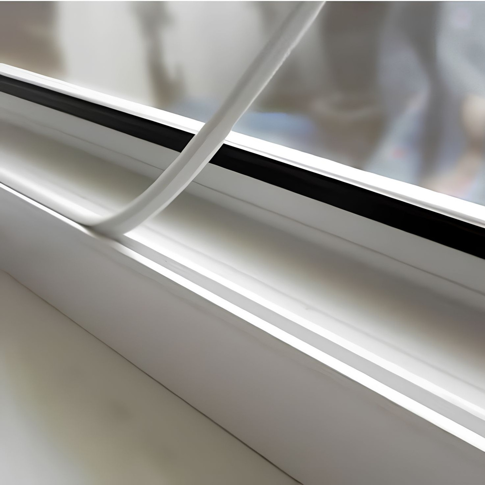 Антипылевая заглушка паза штапика, 10 метров / Уплотнитель для ...