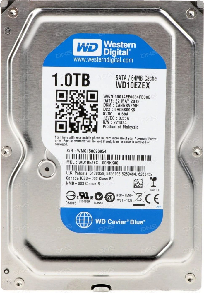 Western Digital 1 ТБ Внутренний жесткий диск WD10EZEX HDD (WD10EZEX HDD)  #1