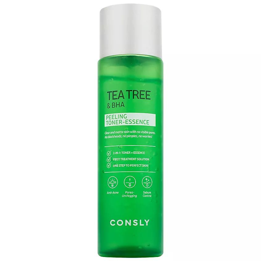 CONSLY Отшелушивающий тонер-эссенция для лица Peeling Toner-Essence Tea Tree & BHA  #1