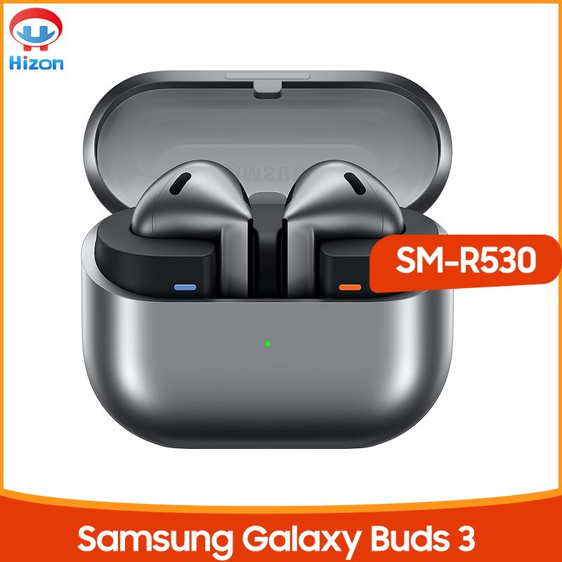 Samsung Наушники беспроводные с микрофоном Samsung Galaxy Buds3, Bluetooth, USB Type-C, серебристый  #1