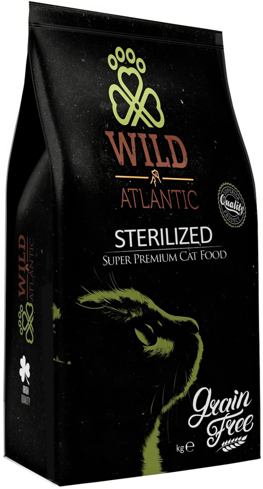 Корм Wild Atlantic Sterilized Grain Free Super Premium (беззерновой) для стерилизованных кошек, с курицей, #1