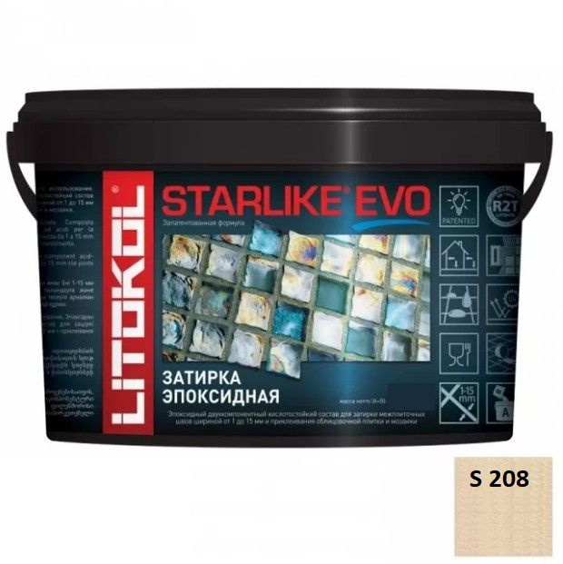 Эпоксидная затирка Litokol Starlike Evo 5 кг. S.208 Sabbia #1