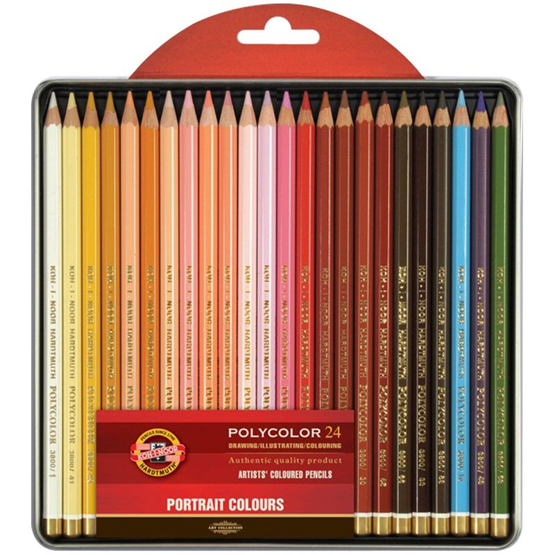 Карандаши цветные художественные Koh-I-Noor "Polycolor Portrait 3824 ...