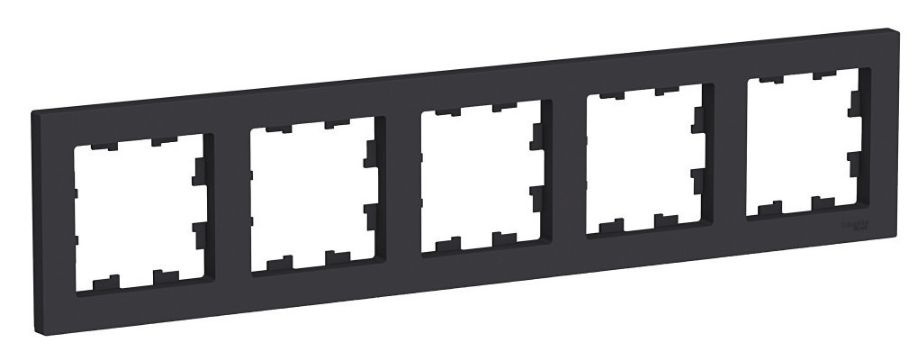 Рамка 5-местная универсальная Systeme (Schneider) Electric AtlasDesign Карбон ATN001005  #1