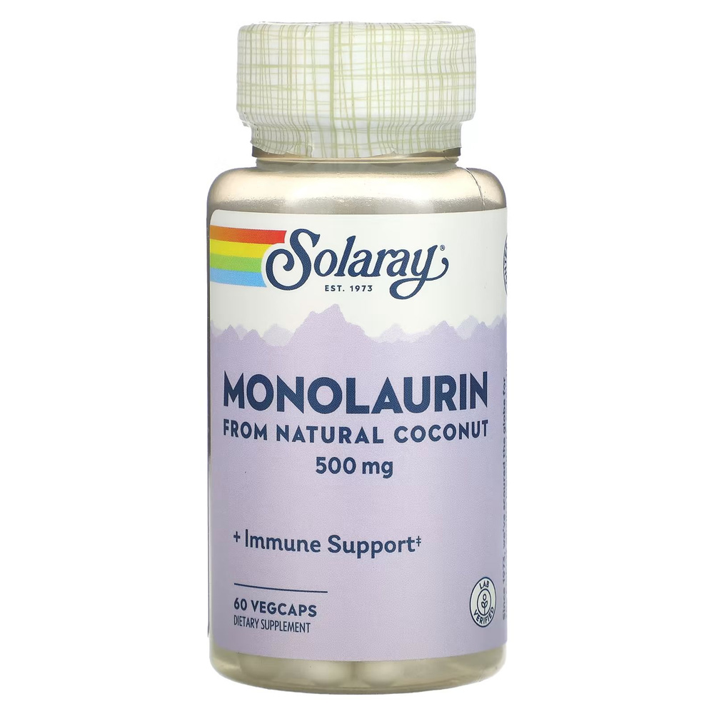 Solaray Monolaurin 500 mg 60 капсул, пищевая добавка монолаурин 500 мг  #1