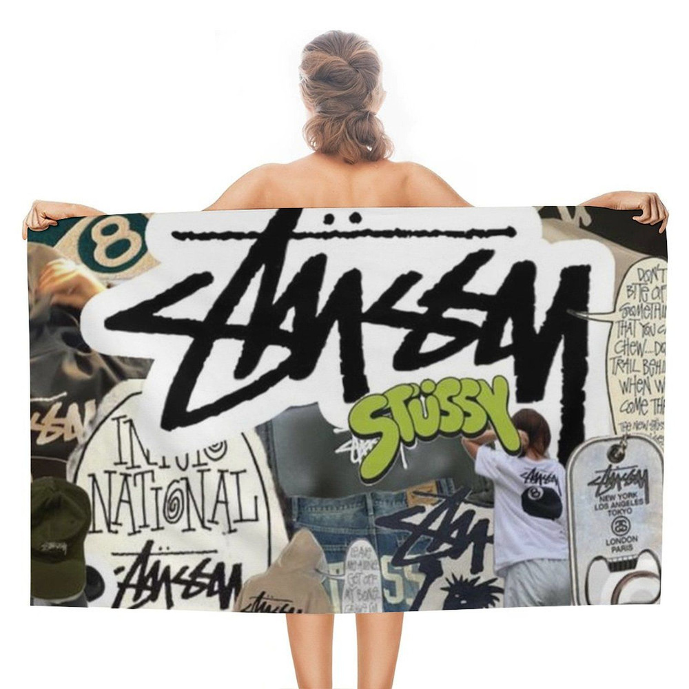 Stussy Полотенце для ванной, Терилен, 80x130 см, разноцветный, 1 шт.  #1