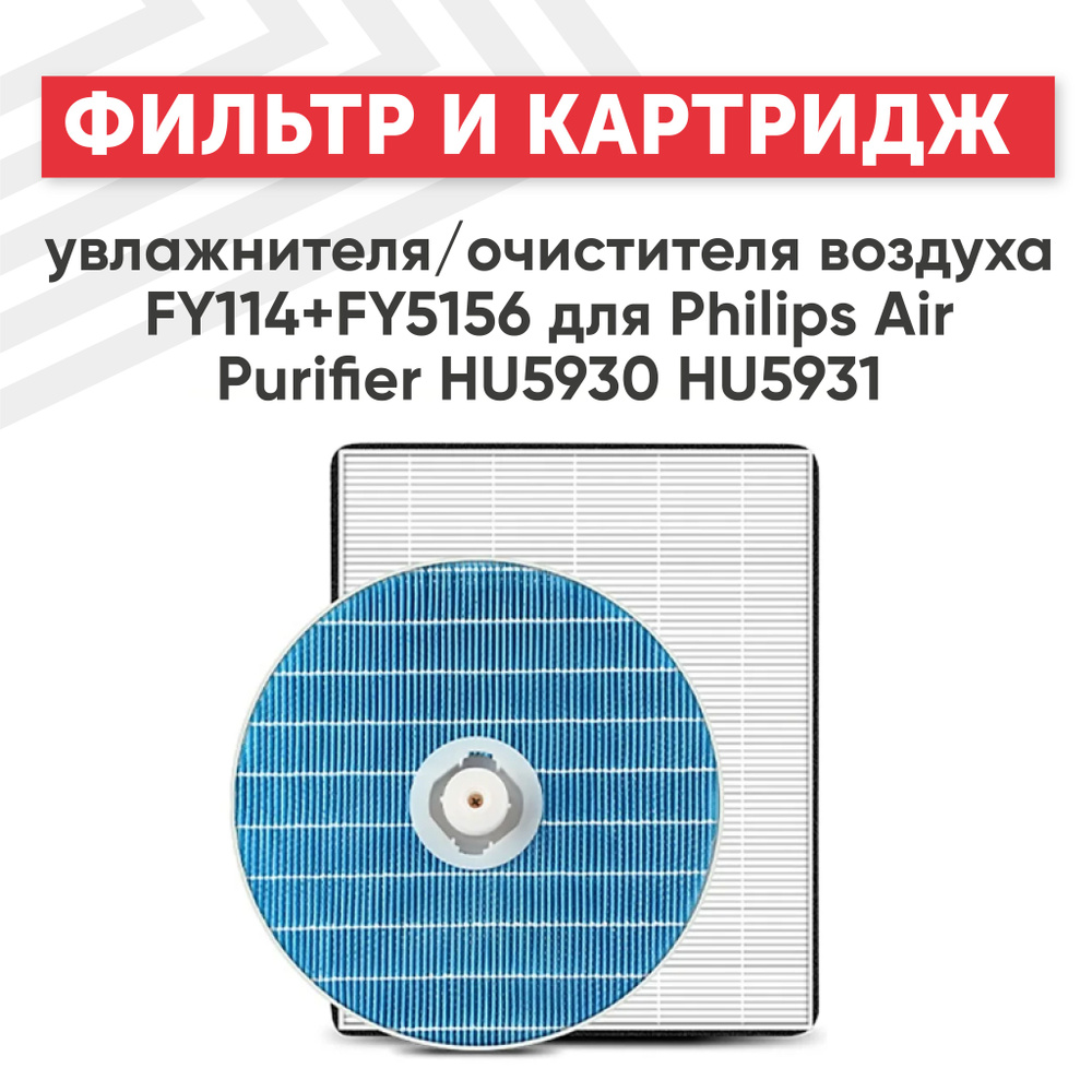 Набор фильтров FY1114, FY5156 для Philips HU5930, HU5931, 2 шт #1