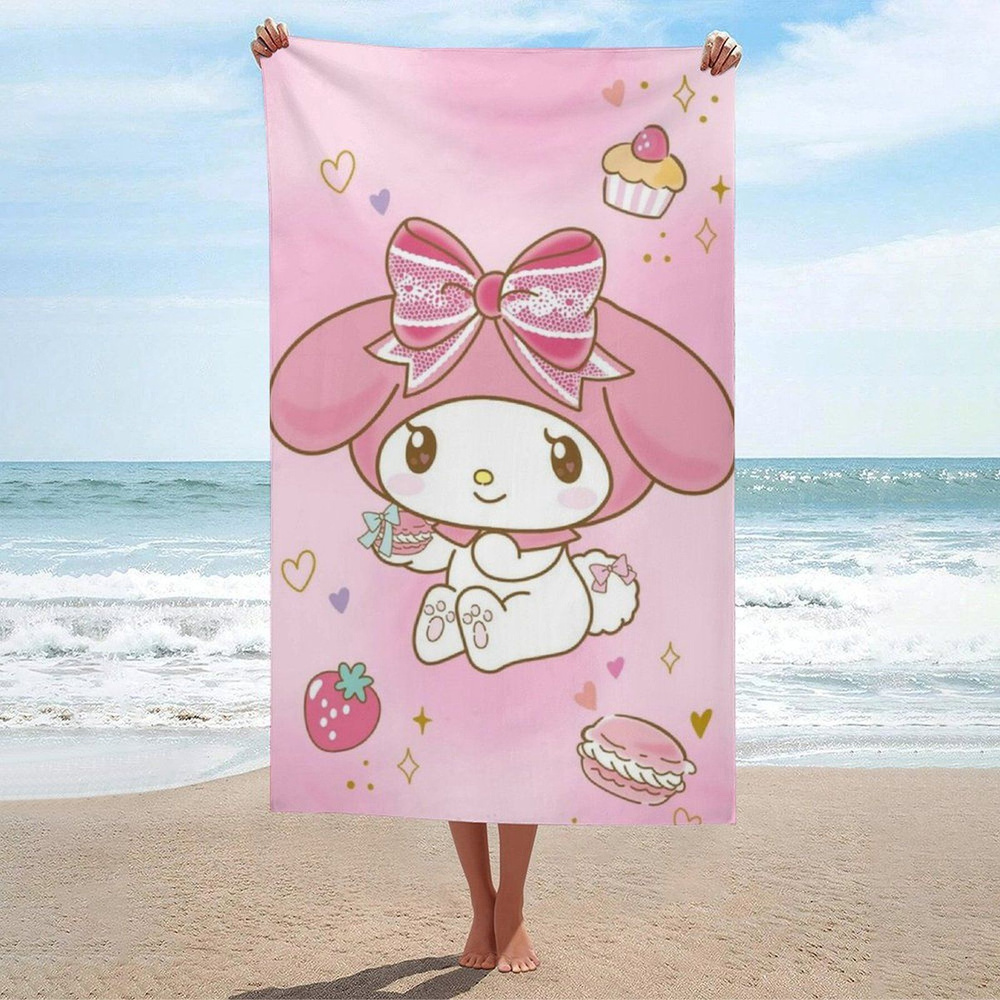 MY MELODY Полотенце банное, Терилен, 80x130 см, разноцветный, 1 шт.  #1