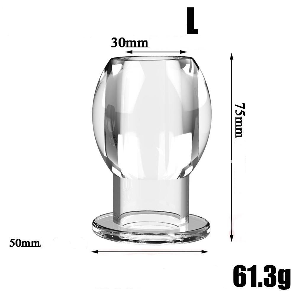 Анальная пробка, прозрачный, 30  мм #1