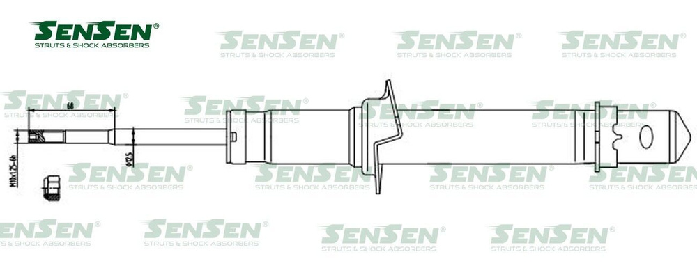 Амортизатор подвески передний SENSEN 42130284 Для Honda Accord 02 / 03- ..  #1