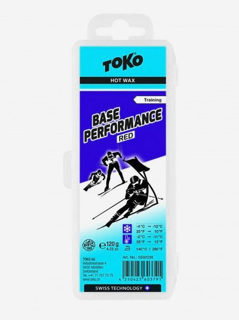 Мазь скольжения TOKO Base Performance red 120 г, -2C/-11C красный #1