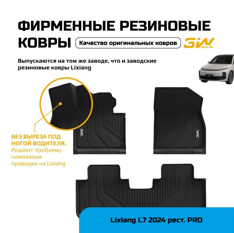 Коврики в салон 3W Lixiang L7 Pro 2024 #1