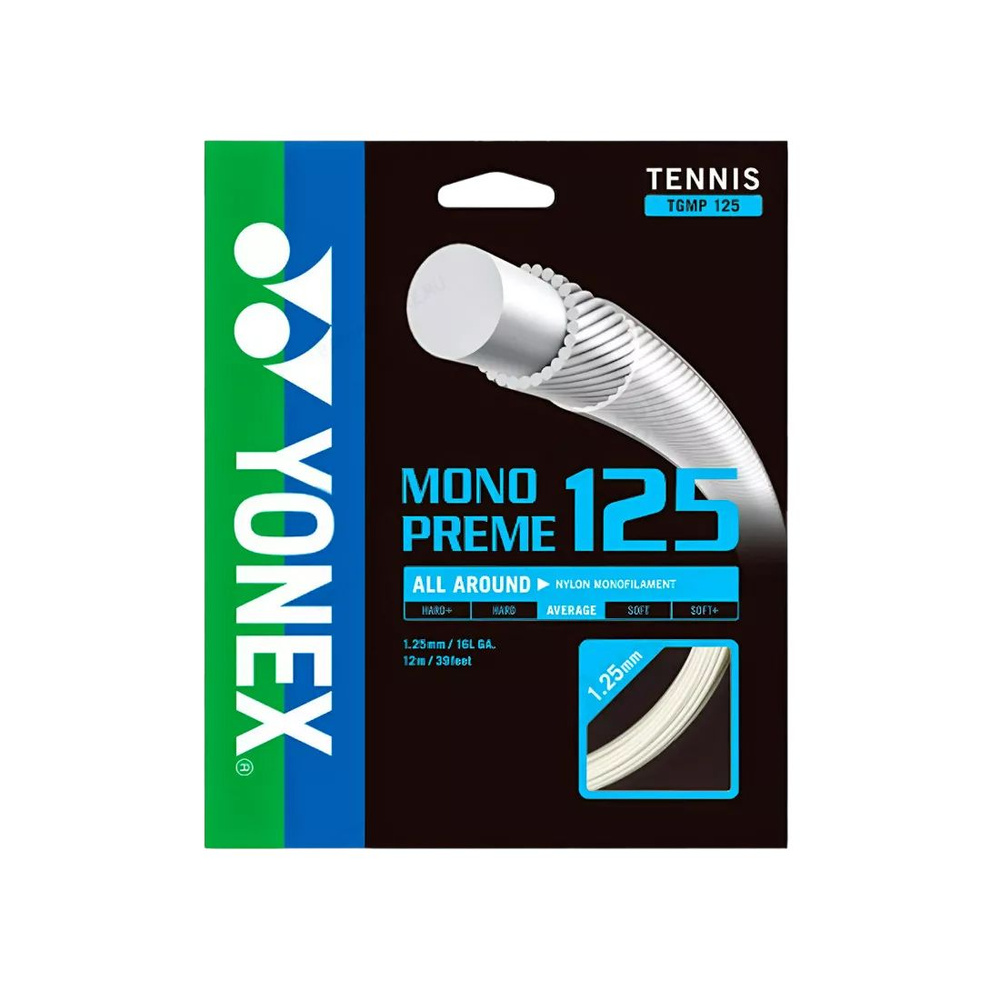 Струна для тенниса Yonex 12m Monopreme, White, 1.25 #1