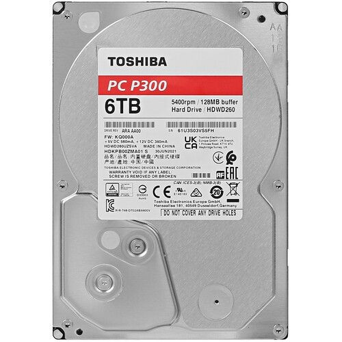 Toshiba 6 ТБ Внутренний жесткий диск 6 ТБ,128 МБ, SATA III, 6 Гбит/с ([HDWD260UZSVA])  #1