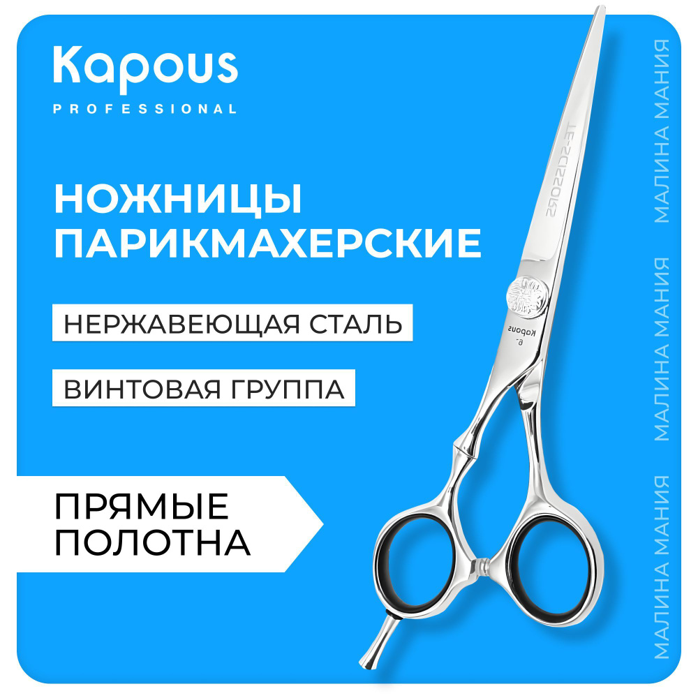 KAPOUS Ножницы парикмахерские TE-SCISSORS прямые 6.0 модель СК23/6  #1