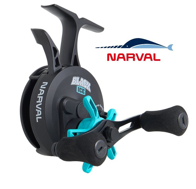 Катушка зимняя мультипликаторная Narval Frost Black Ice Turquoise, 2.5:1, вес 196гр / Мультипликатор #1